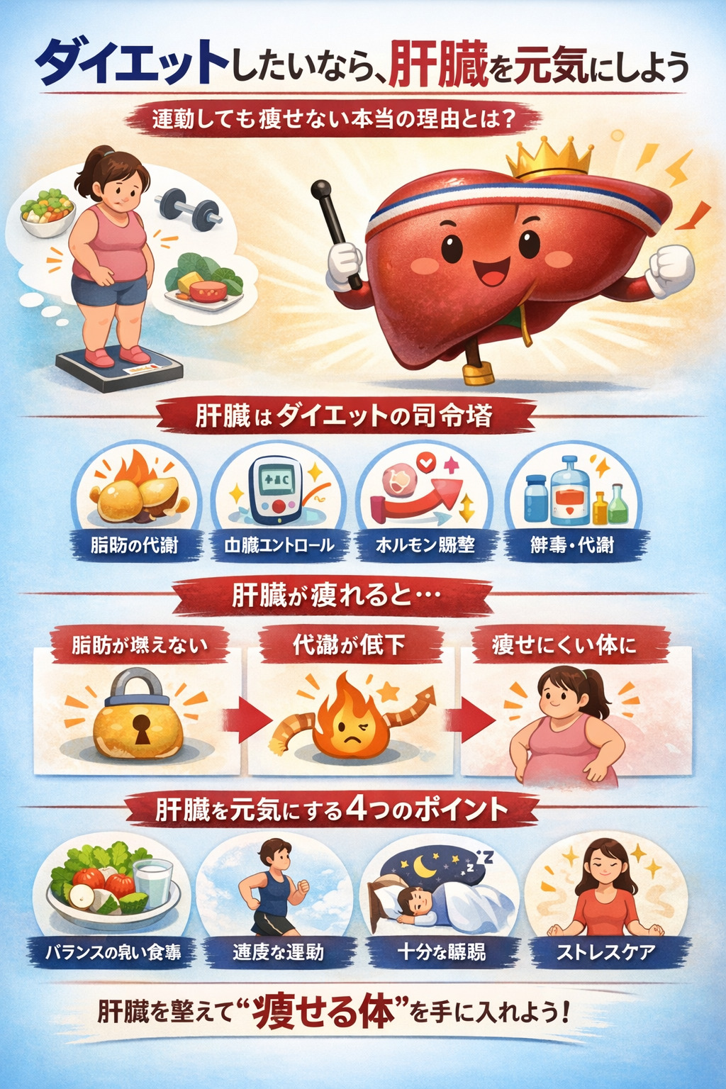 ダイエットしたいなら、まず肝臓を元気にしよう