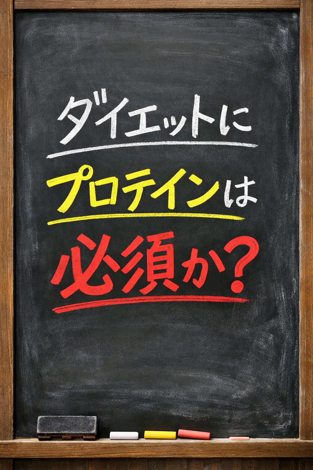 ダイエットにプロテインは必須か？