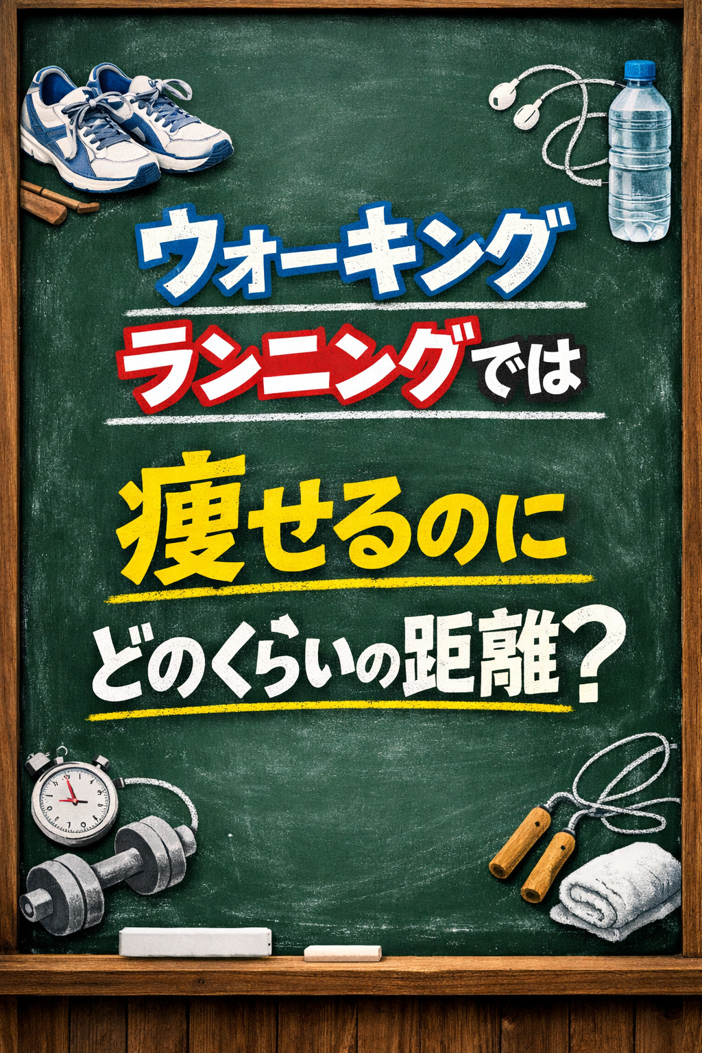 ウォーキング・ランニングで何km動けば痩せるのか